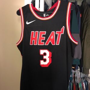 NWT NBA Miami heat throwback classic Wade jersey